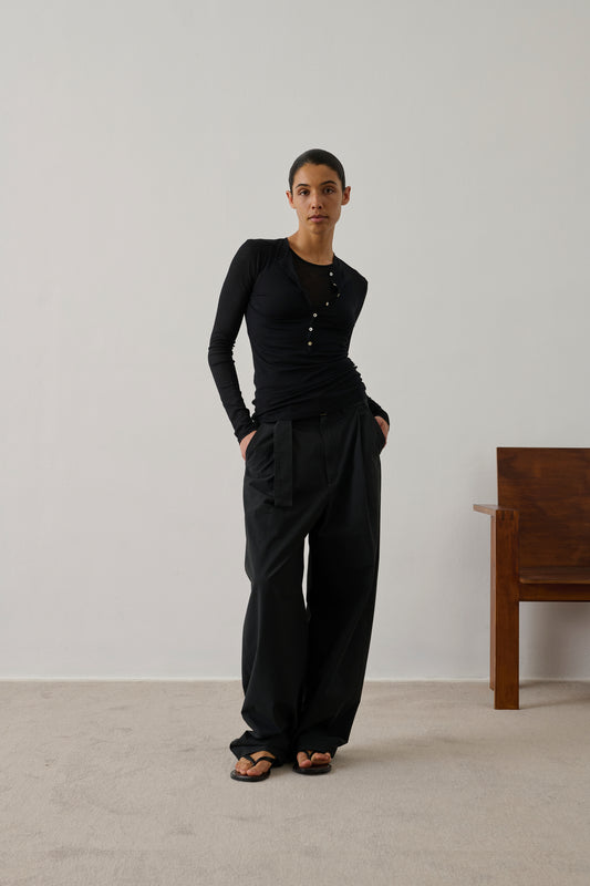 Tee-Shirt Isabella - Noir - Coton - Femme