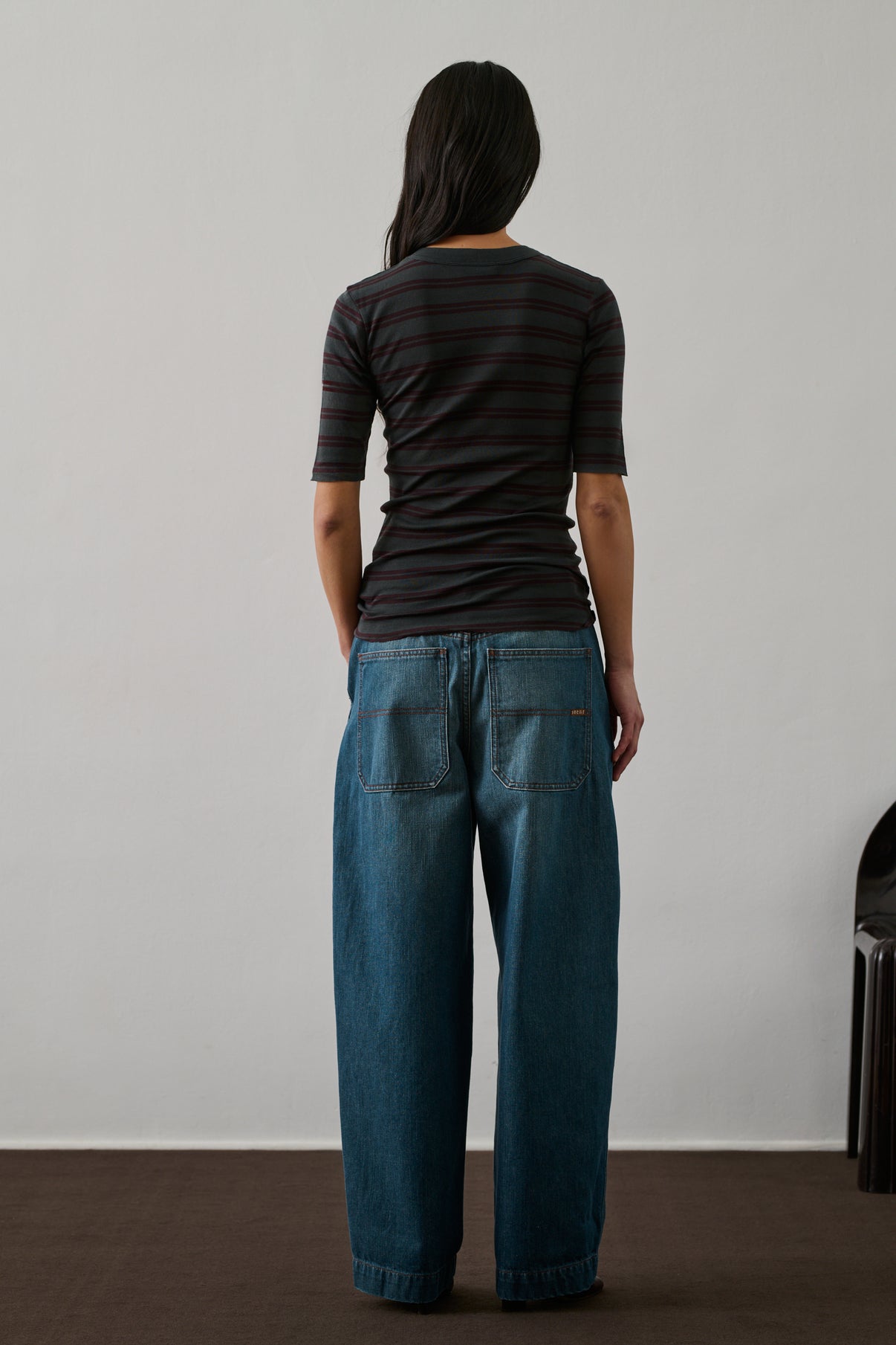 Tee-Shirt Gloria - Aubergine/Anthracite - Coton - Femme vue 3