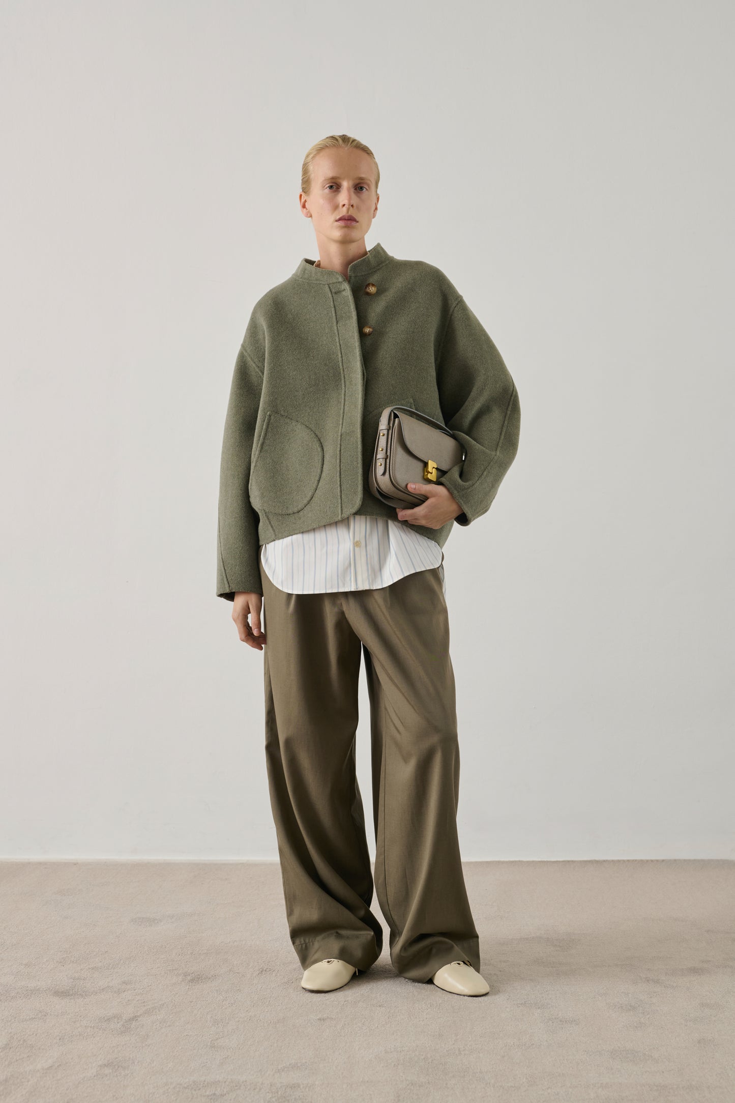 Sac Bellissima Mini - Gris - Cuir - Femme