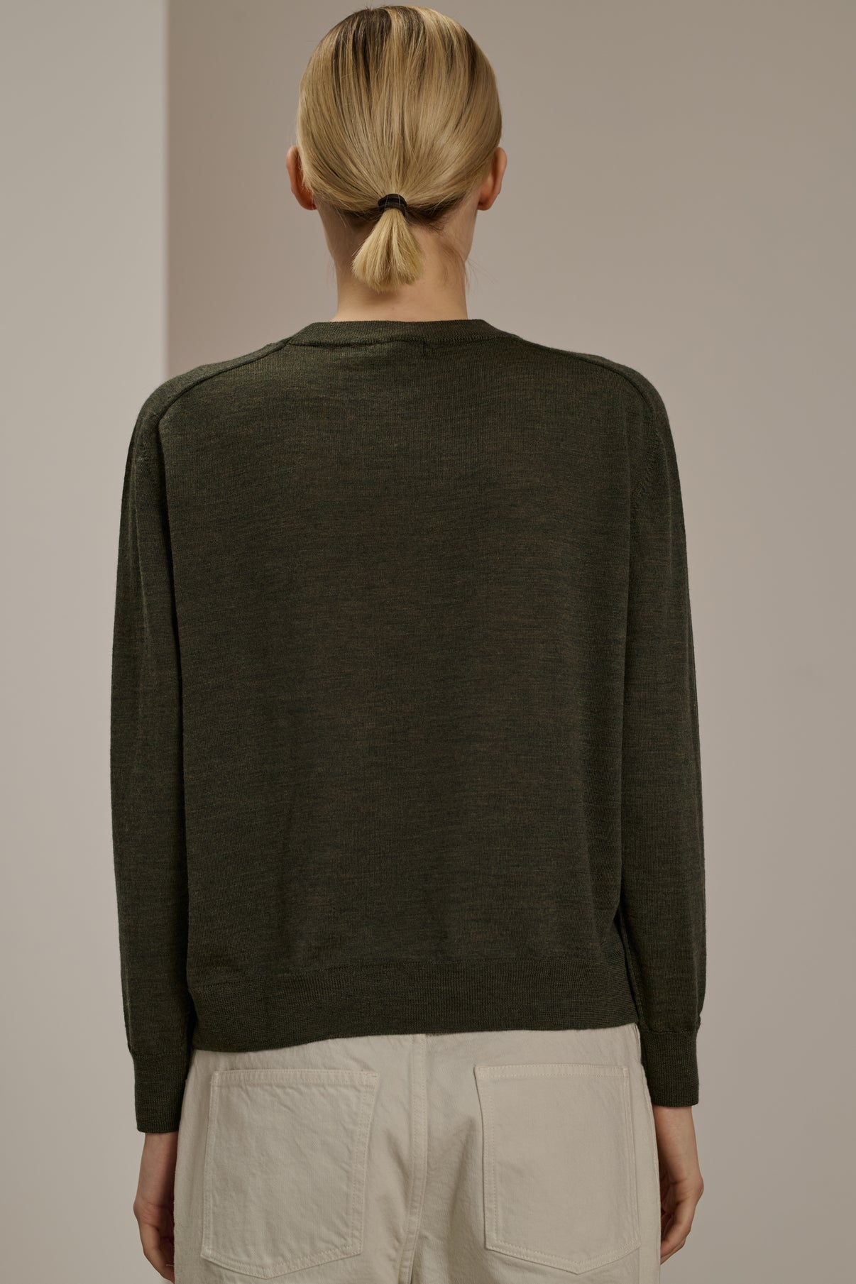 Pull Ace - Kaki - Laine - Femme vue 3