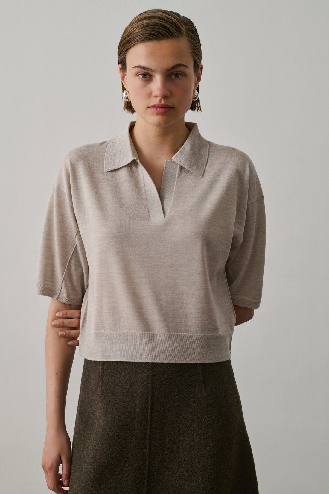 Polo Elton - Blanc Cassé - Laine - Femme