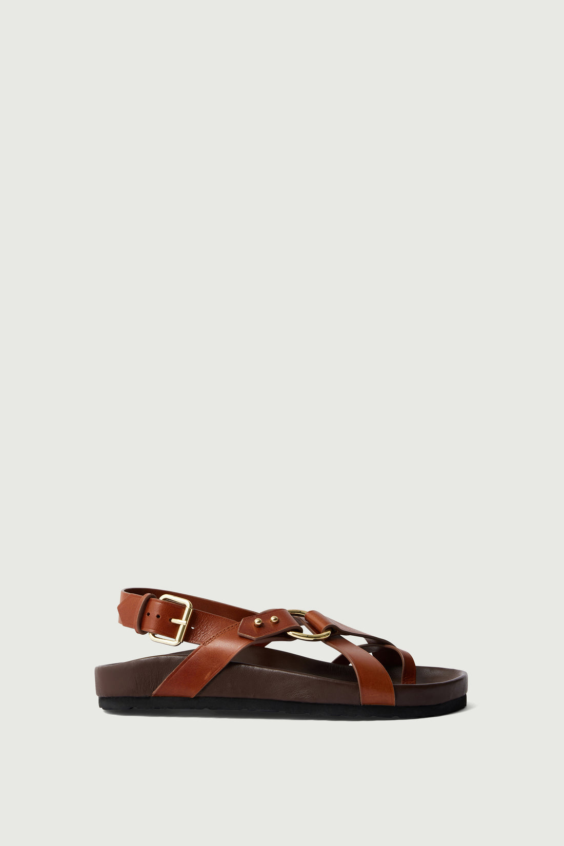 Sandales Mexico - Cognac - Cuir - Femme